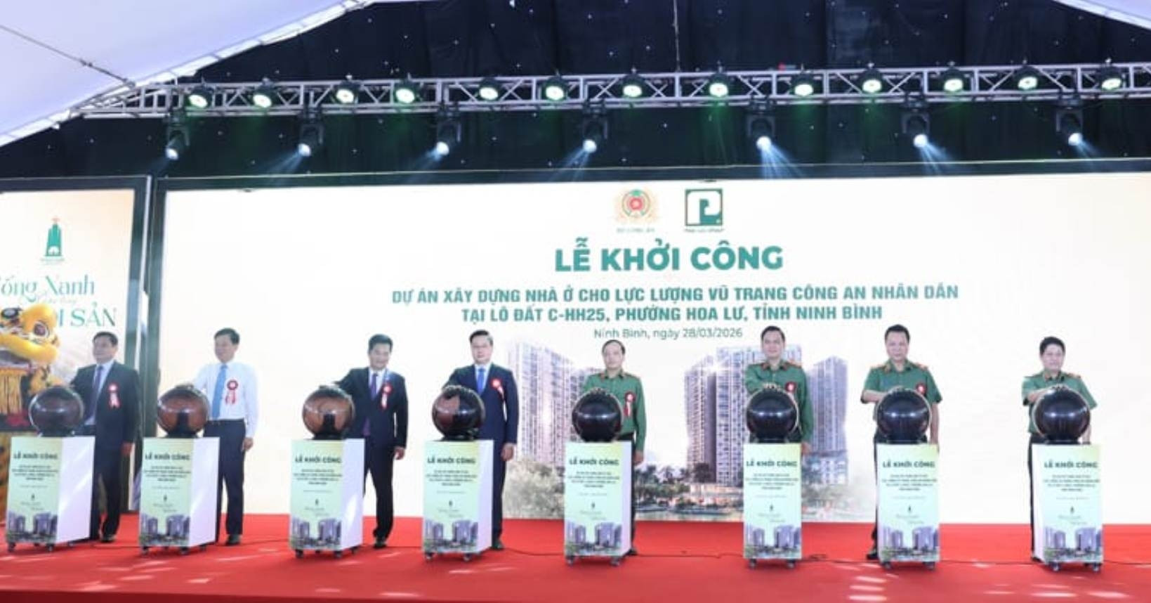 Bộ Công an khởi công dự án nhà ở xã hội hơn 4.800 tỷ đồng tại Ninh Bình