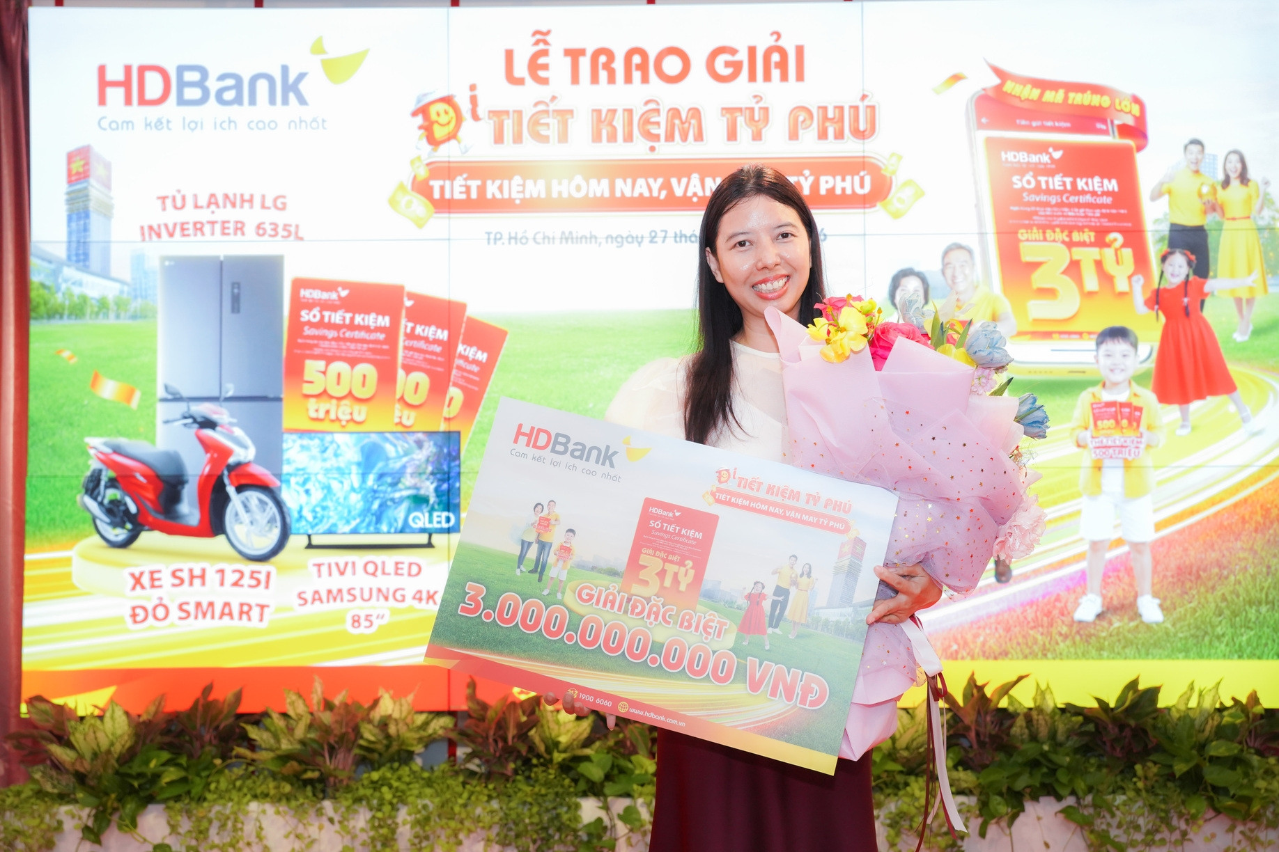 HDBank trao giải ‘Tiết kiệm Tỷ phú’ - nhân niềm vui từ những giá trị tích lũy