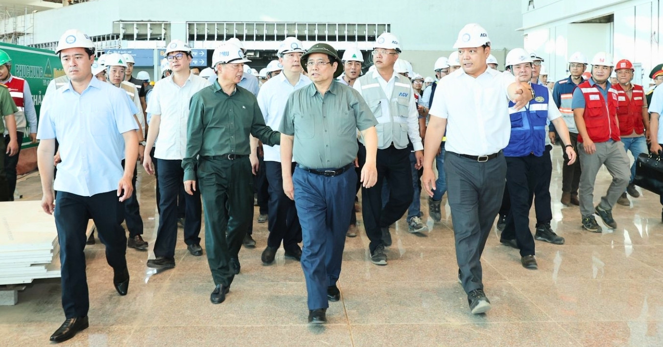 Thủ tướng kiểm tra chất lượng, tiến độ thi công sân bay Long Thành