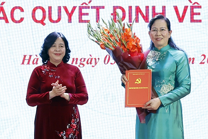 Bà Lê Thị Thủy giữ chức Bí thư Đảng ủy Trung ương Hội Liên hiệp phụ nữ Việt Nam