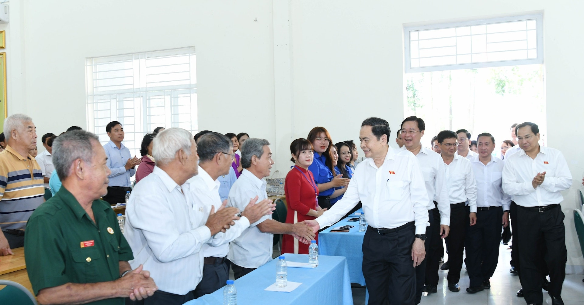 Chủ tịch Quốc hội Trần Thanh Mẫn dự hội nghị tiếp xúc cử tri tại TP.HCM