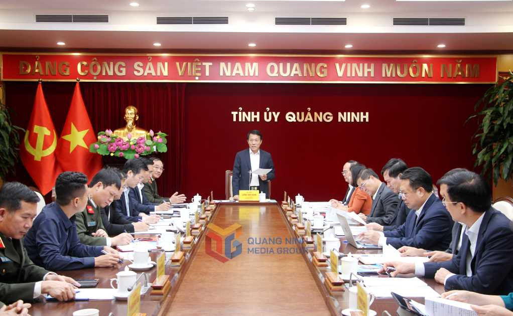 Đoàn kiểm tra, giám sát làm việc với Ban Thường vụ Tỉnh ủy Quảng Ninh.
