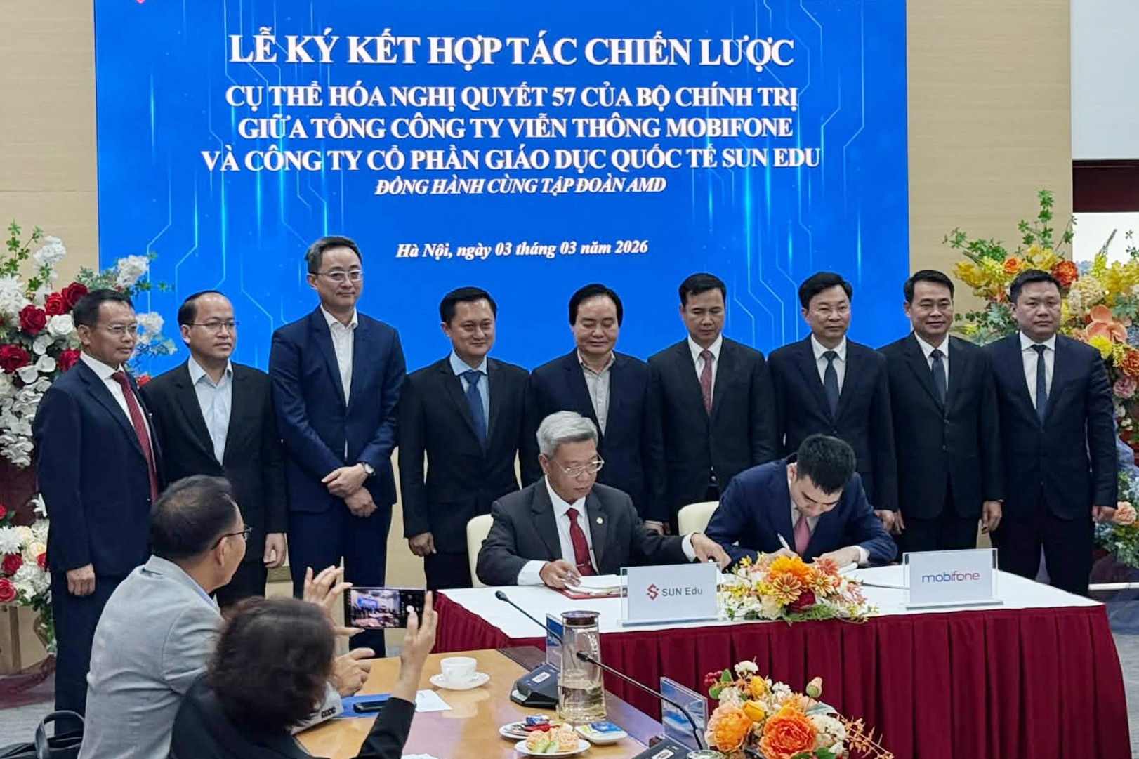 MobiFone hợp tác Sun Edu phát triển nguồn nhân lực công nghệ số