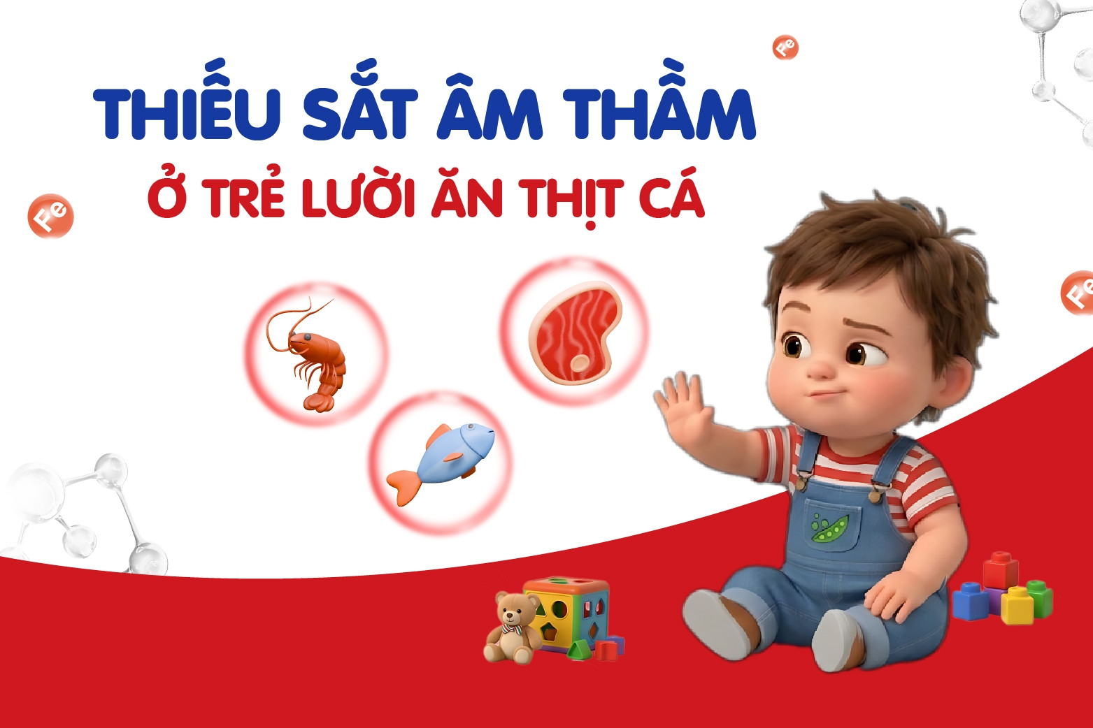 Thiếu sắt âm thầm ở trẻ lười ăn thịt cá