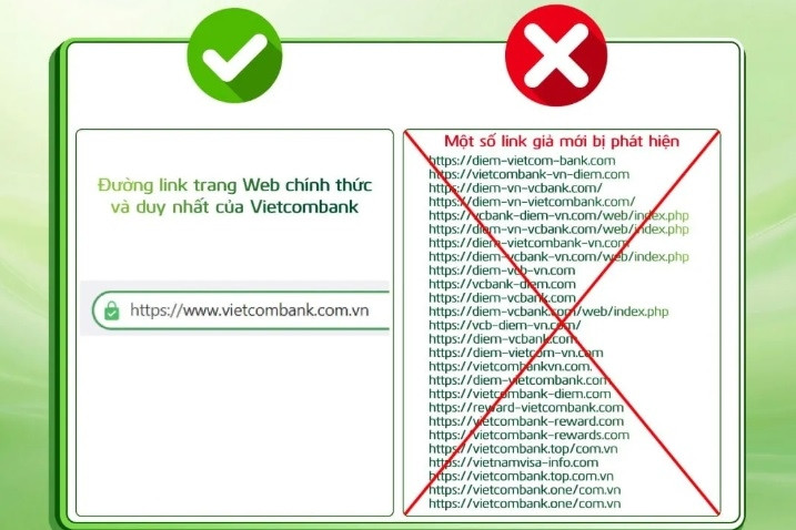 Cảnh báo mạo danh tin nhắn ngân hàng thông báo điểm thưởng hết hạn kèm link giả