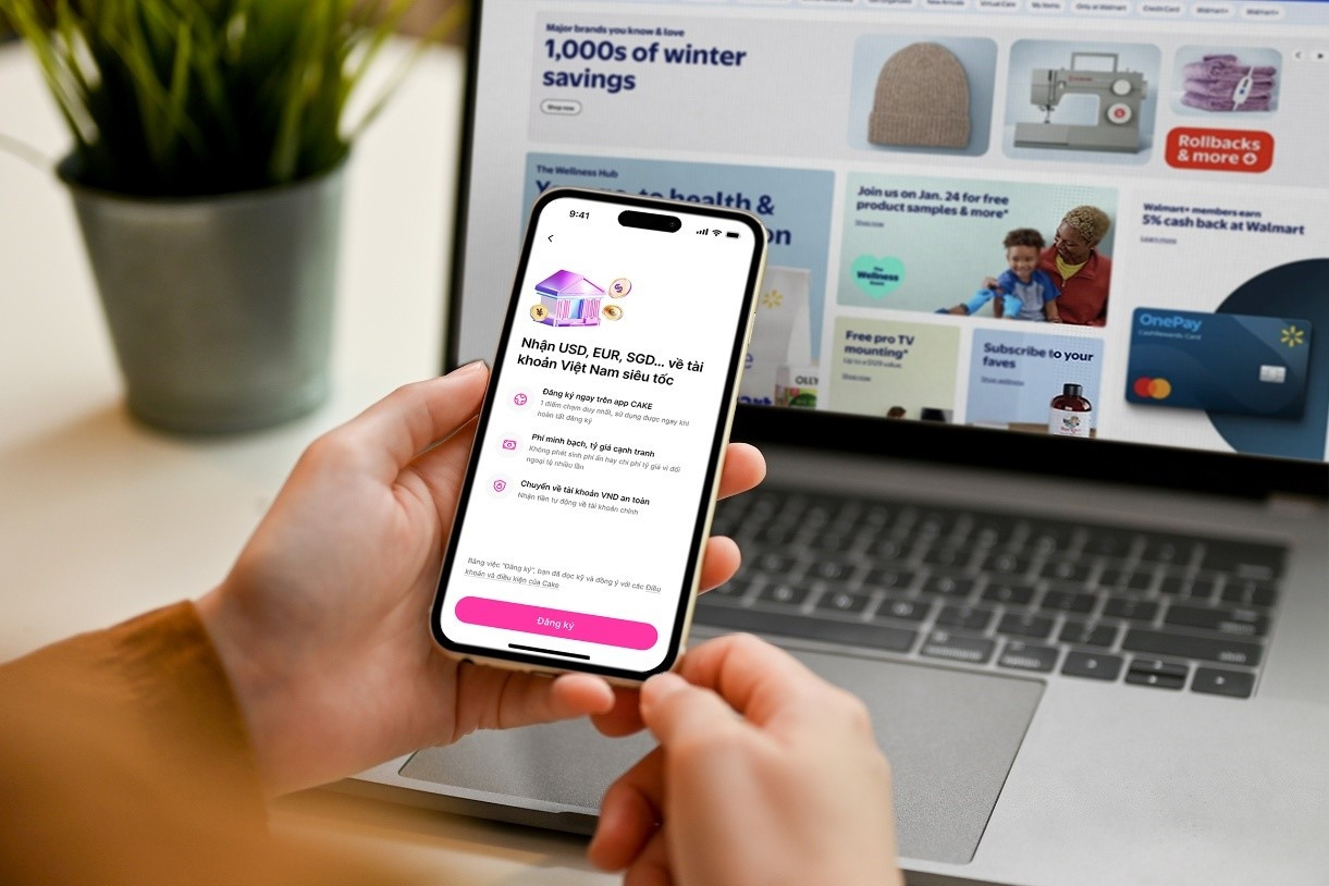 Ngân hàng số Cake ra mắt dịch vụ nhận tiền quốc tế trong ngày