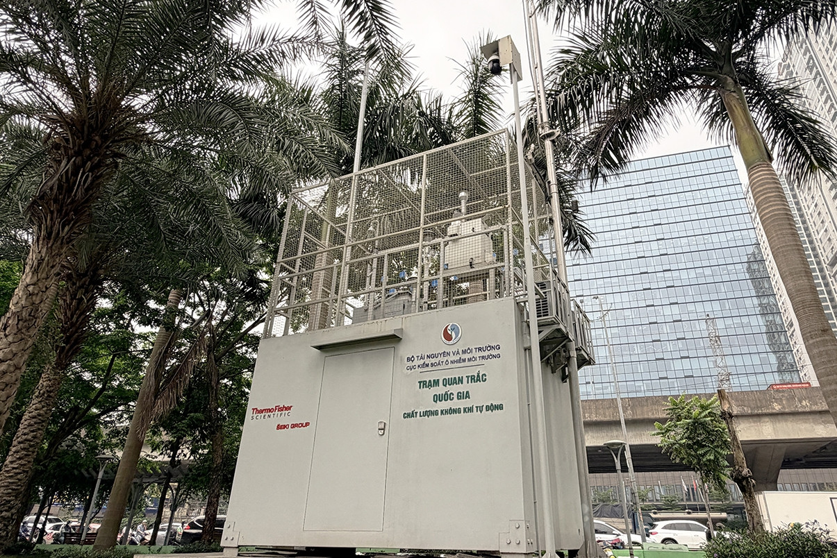 Vụ sai phạm trong hệ thống quan trắc môi trường: Cận cảnh trạm ở Hà Nội