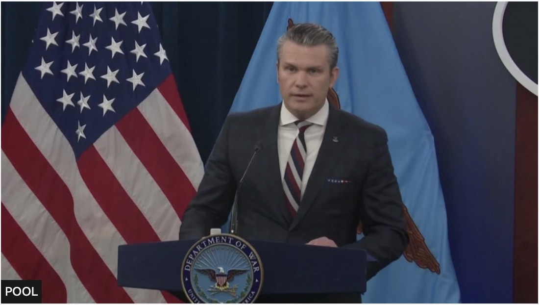 Bộ trưởng Chiến tranh Mỹ Pete Hegseth. Ảnh: Pool
