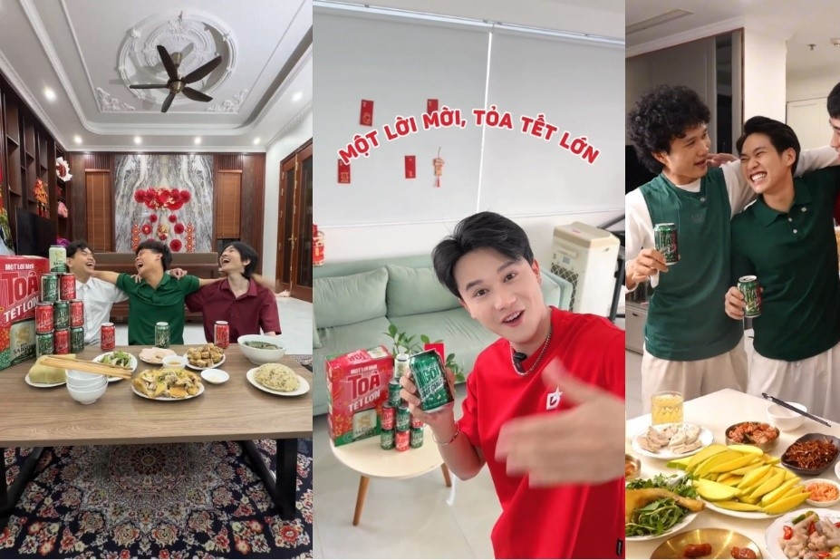 Thử thách ‘Một lời mời, Tỏa Tết lớn’ của Bia Saigon lan toả mạng xã hội 