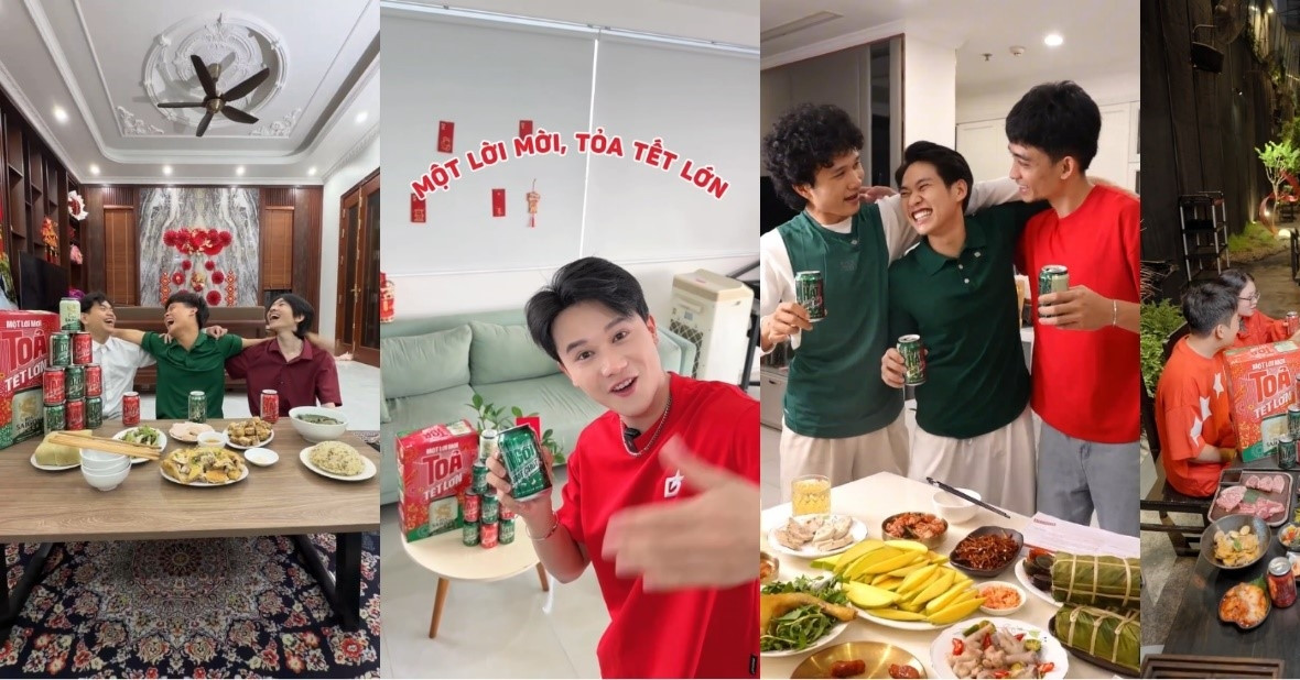 Thử thách ‘Một lời mời, Tỏa Tết lớn’ của Bia Saigon lan toả mạng xã hội