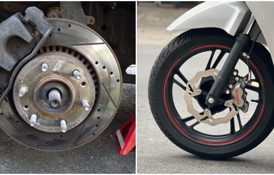 Các loại phanh ô tô và xe máy hiện nay