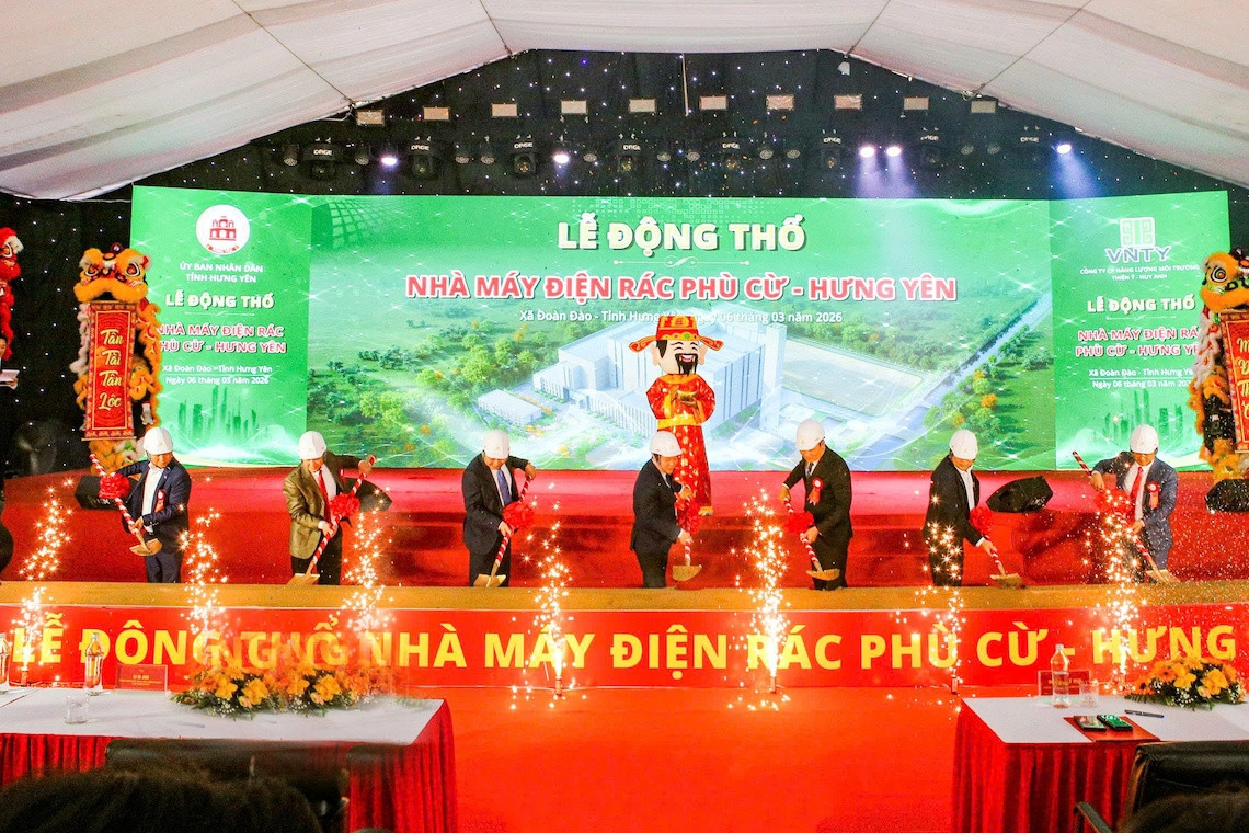 Khởi công Dự án nhà máy điện rác 4 nghìn tỷ tại Hưng Yên