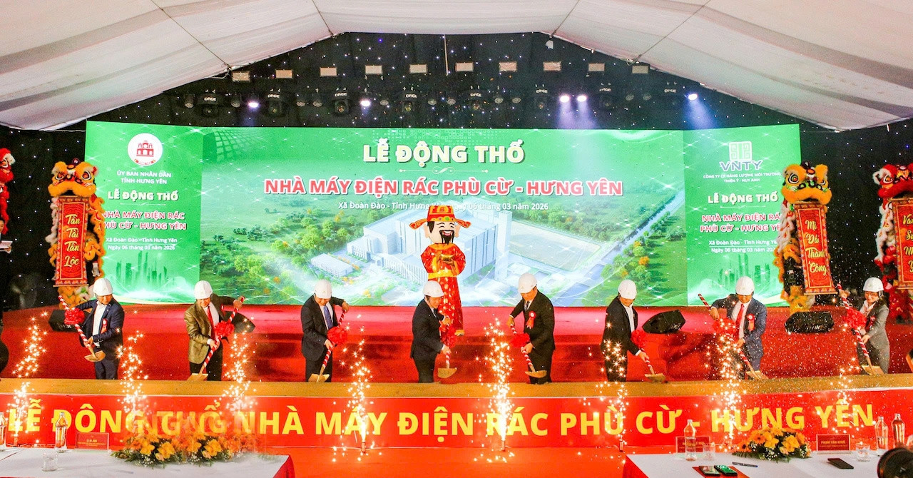 Khởi công dự án nhà máy điện rác 4 nghìn tỷ tại Hưng Yên