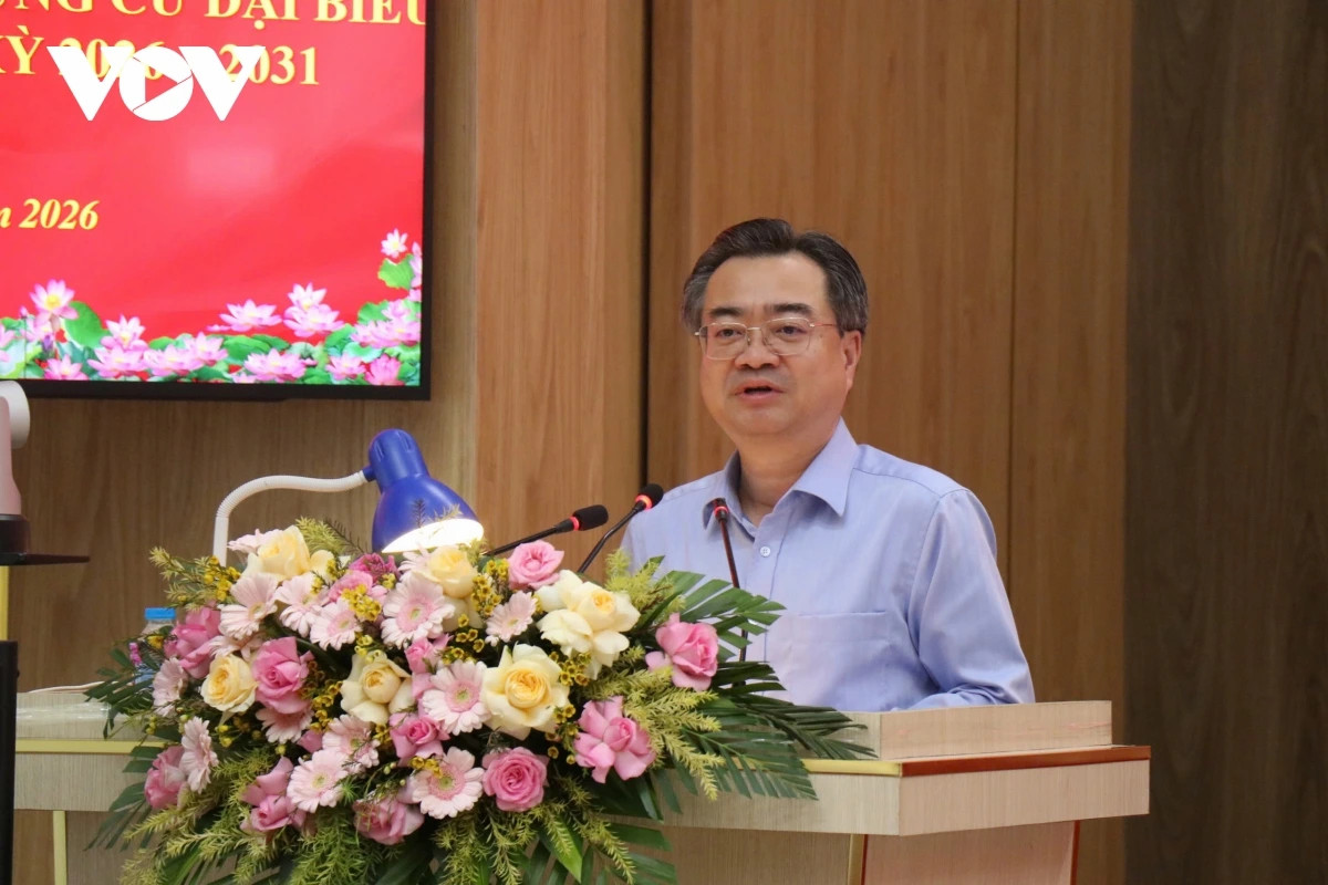 Ong nguyen thanh nghi trinh bay chuong trinh hanh dong truoc cu tri Dak lak hinh anh 1