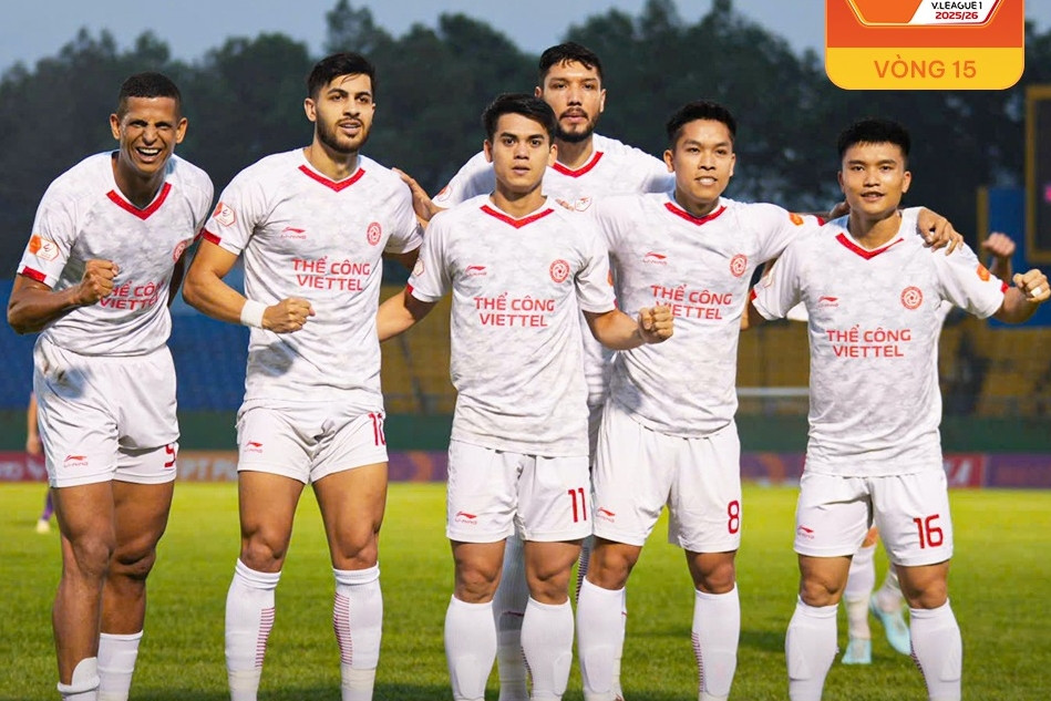 Đội trưởng U23 Việt Nam tỏa sáng, Thể Công Viettel vọt lên nhì bảng