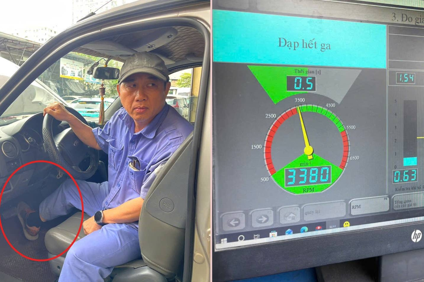 'Đạp thốc ga' để đo khí thải xe máy dầu đã được áp dụng một phần nhiều năm qua