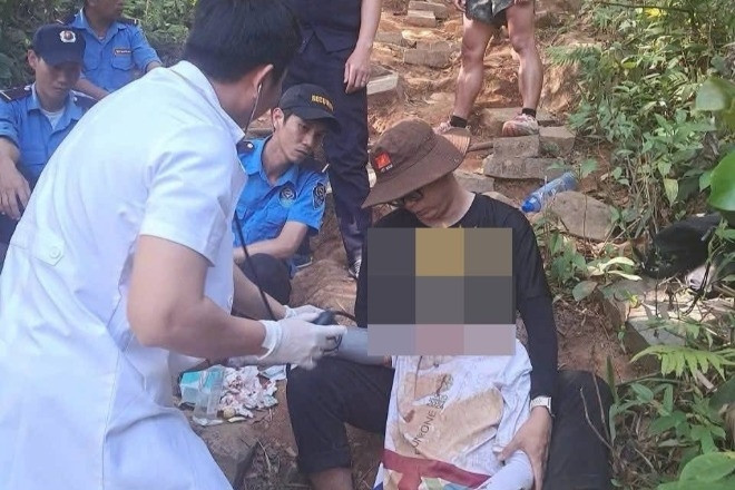 Nam du khách gặp nạn khi chinh phục tuyến Cột Điện núi Bà Đen