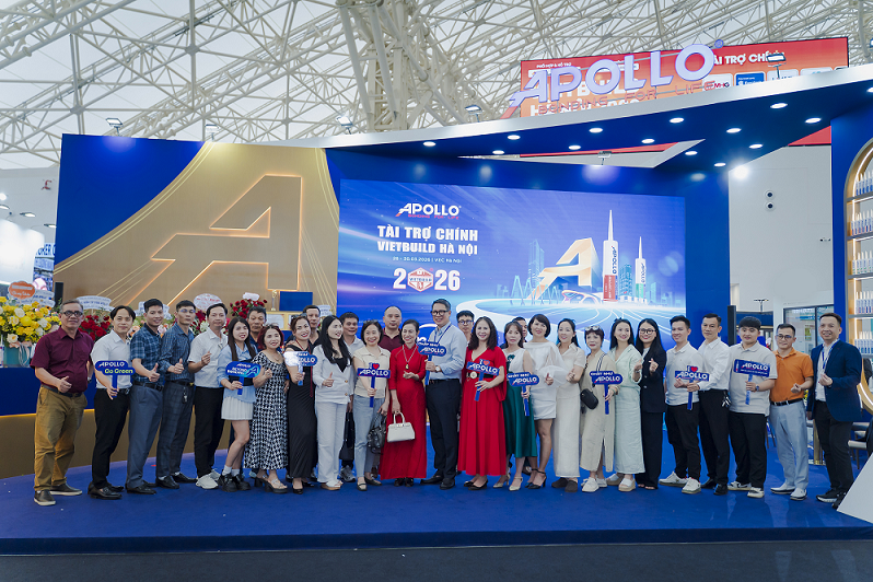 Apollo mang hệ sinh thái giải pháp vật liệu, thi công chuẩn hóa tới Vietbuild