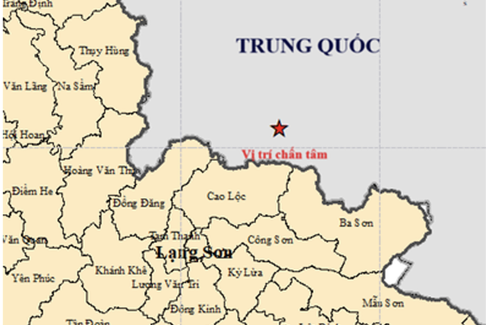Động đất ở Quảng Tây - Trung Quốc, người dân Lạng Sơn cảm nhận thấy rung lắc