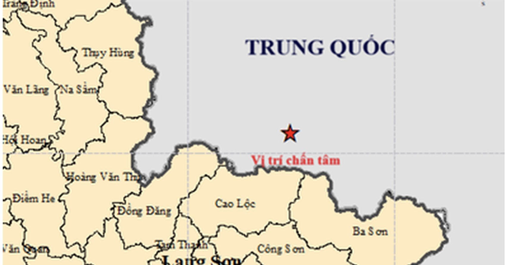 Động đất ở Quảng Tây - Trung Quốc, người dân Lạng Sơn cảm nhận thấy rung lắc