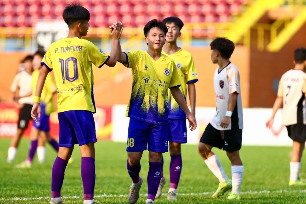  U15 Hà Nội I phô diễn sức mạnh ở VCK U15 quốc gia 