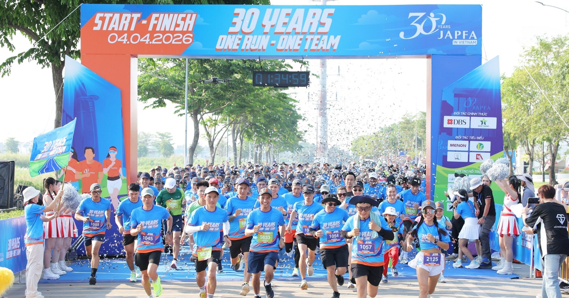 Hơn 1.500 người tham gia giải chạy kỷ niệm 30 năm của Japfa Việt Nam