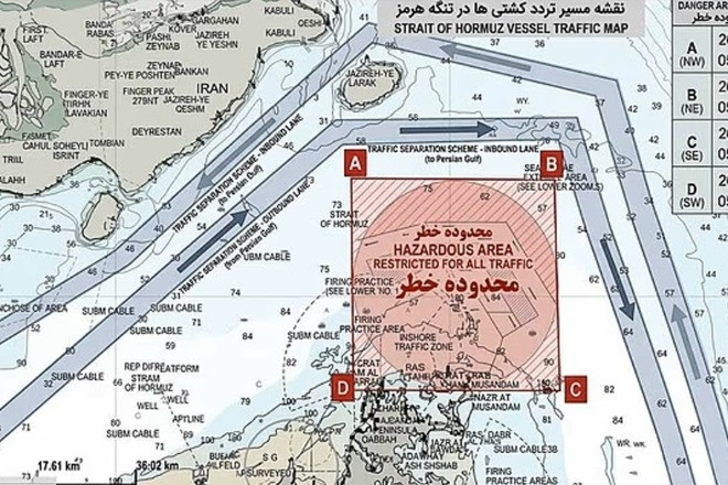 Iran hướng dẫn cách duy nhất để lưu thông an toàn tại eo biển Hormuz