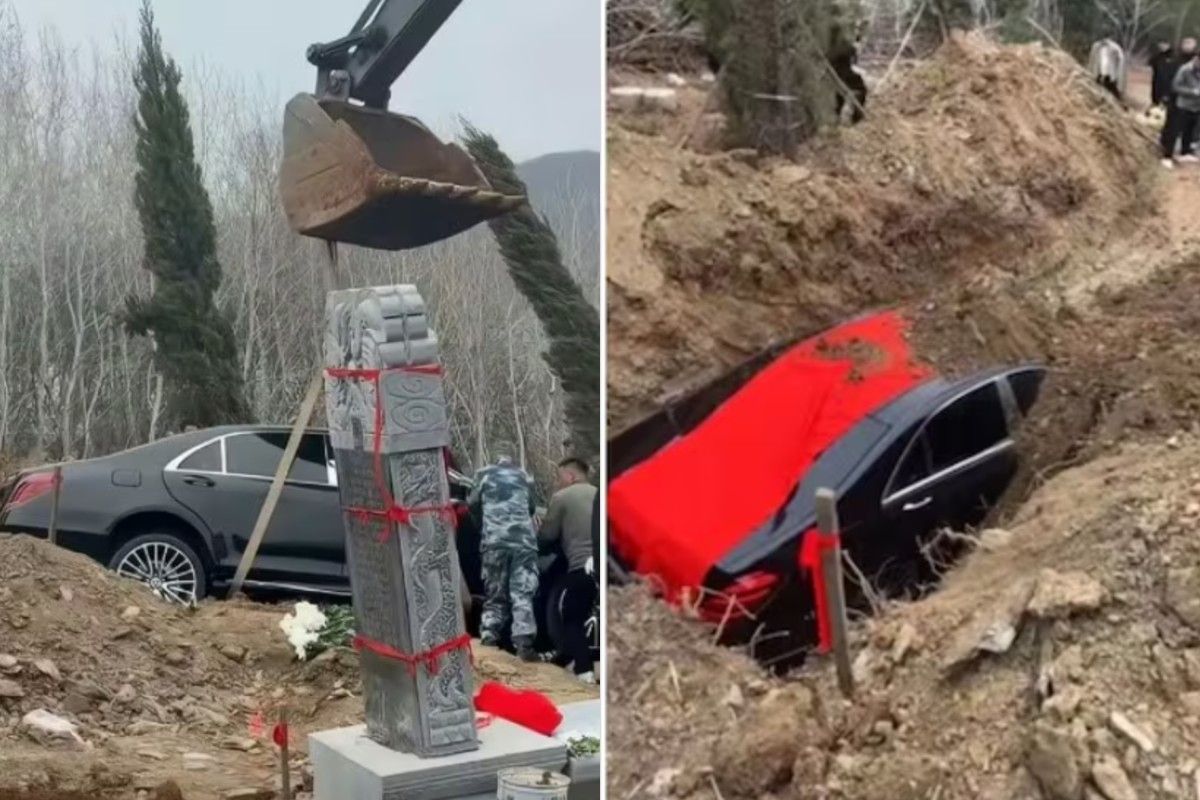 Đám tang phát tiền cho người đến viếng, chôn siêu xe hơn 4,2 tỷ đồng cạnh mộ