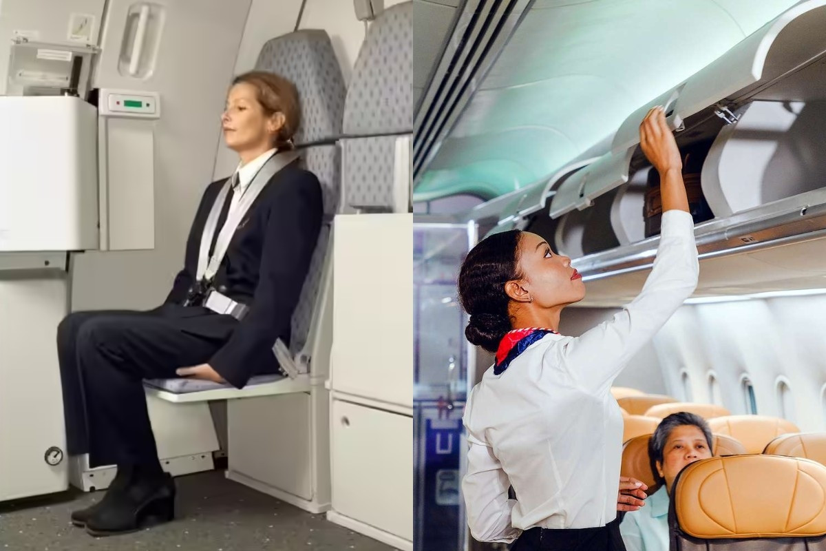 Vì sao tiếp viên hàng không luôn ngồi đè lên tay khi máy bay cất và hạ cánh?