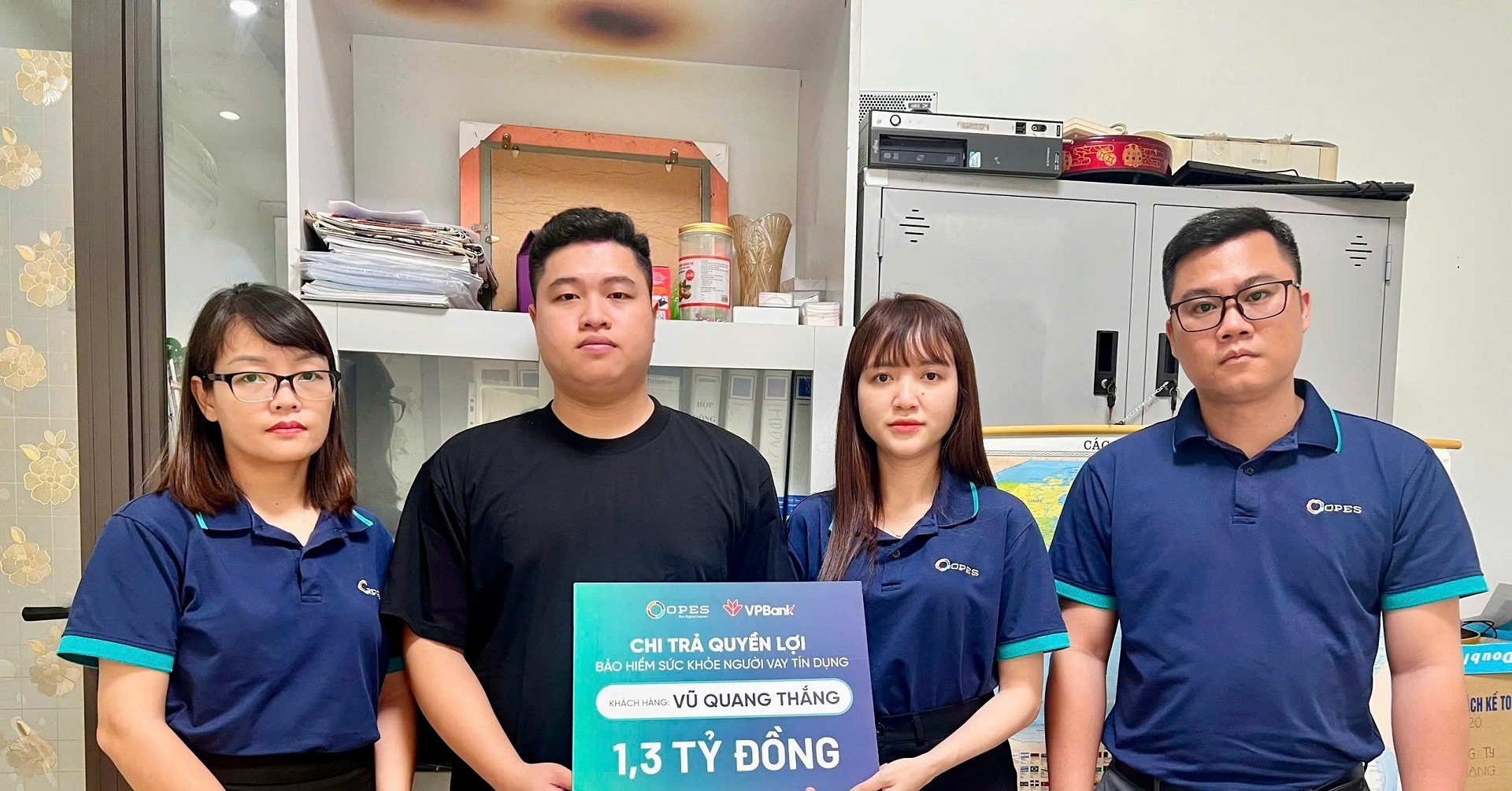 OPES chi trả hơn 1,3 tỷ đồng cho người thân khách hàng mua bảo hiểm ở Hải Phòng