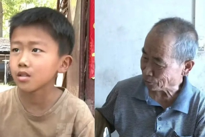 Cậu bé 9 tuổi giấu thịt ở trường mang về cho ông, cô giáo nói câu xúc động