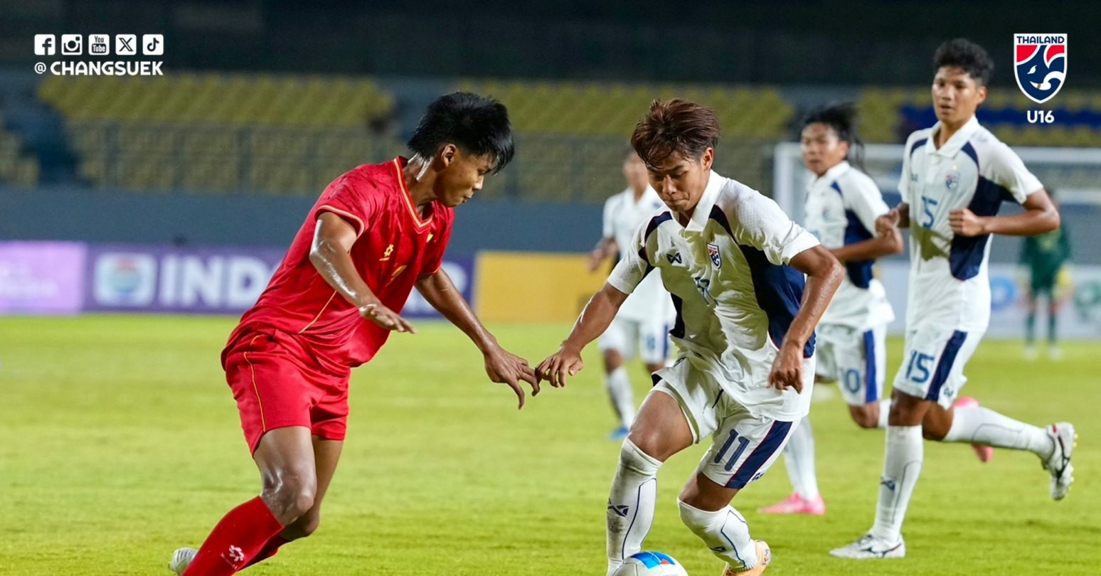 U17 Thái Lan thua sốc Myanmar, nguy cơ bị loại sớm
