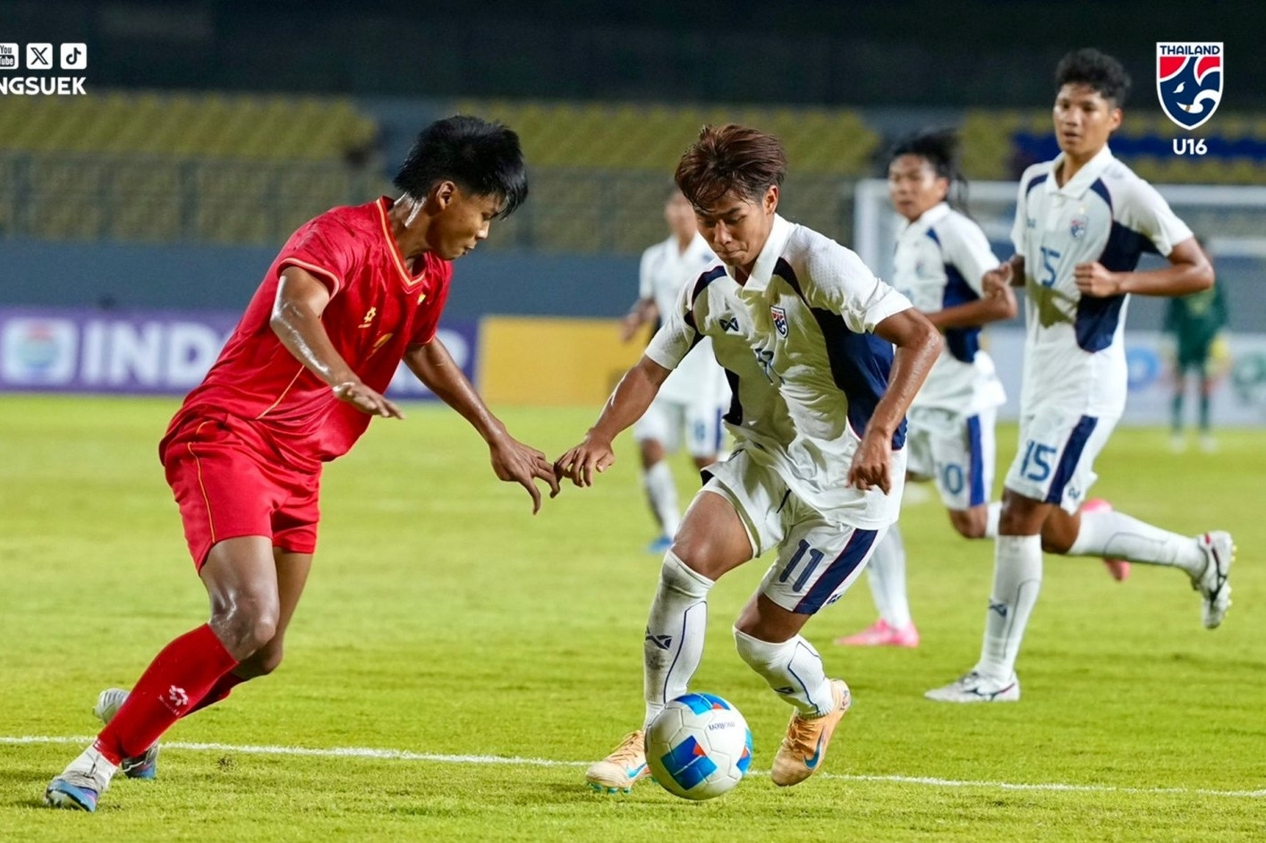  U17 Thái Lan thua sốc Myanmar, nguy cơ bị loại sớm 