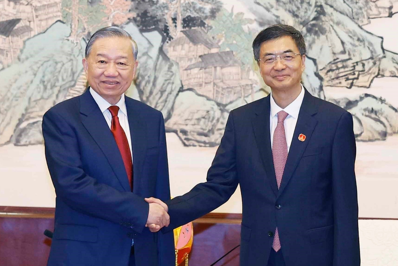  Tổng Bí thư, Chủ tịch nước gặp Bí thư Khu ủy Khu tự trị dân tộc Choang Quảng Tây 