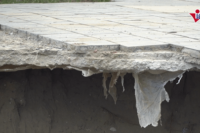 Bờ kè dự án hơn 220 tỷ ở Thanh Hóa bất ngờ sụt lún