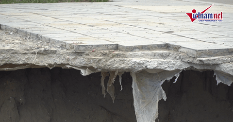 Dự án hơn 220 tỷ đồng tại Thanh Hóa bất ngờ sụt lún, gây lo ngại