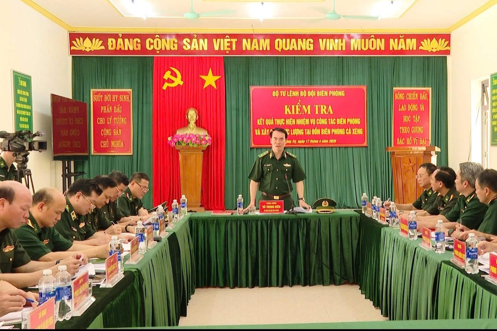 Trung tướng Vũ Trung Kiên chỉ đạo nâng cao năng lực bảo vệ đường biên, mốc giới