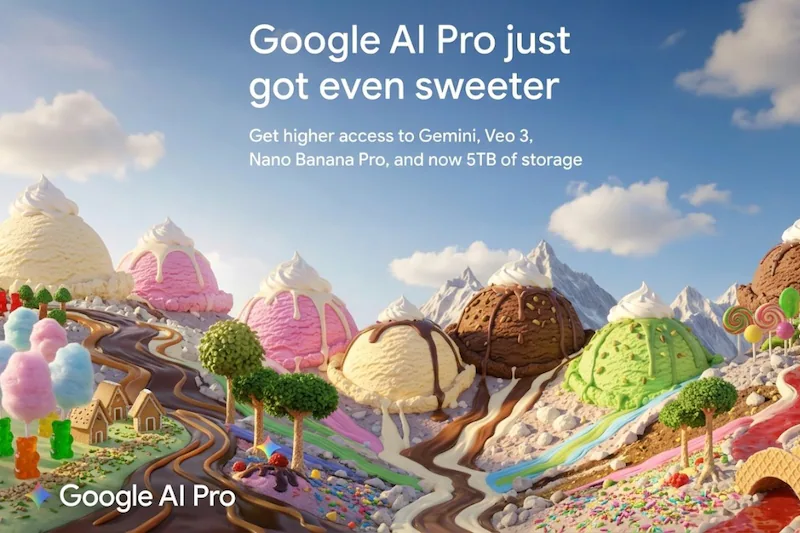 Google 'chơi lớn', tăng dung lượng AI Pro lên 5TB nhưng không tăng giá
