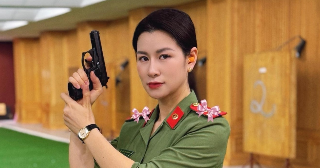 Nữ diễn viên đang nhận gạch đá trên phim giờ vàng VTV ngoài đời là Đại uý công an