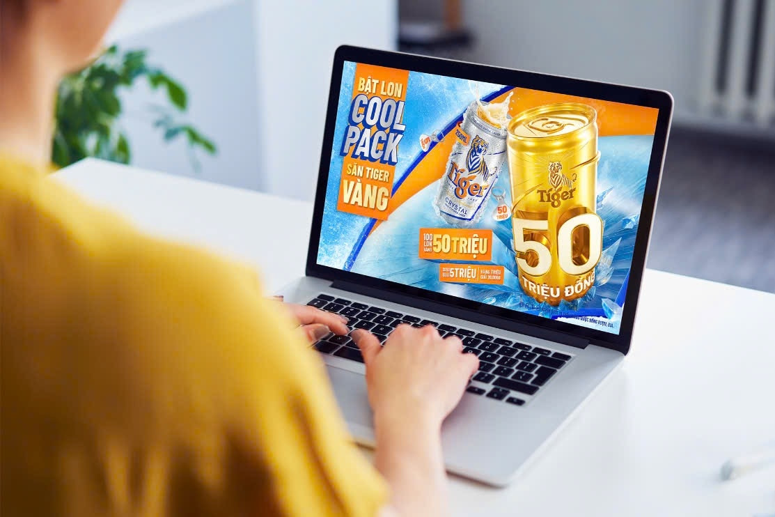 Tiger Beer tung hàng triệu giải thưởng ‘Bật lon Coolpack - Săn Tiger vàng’