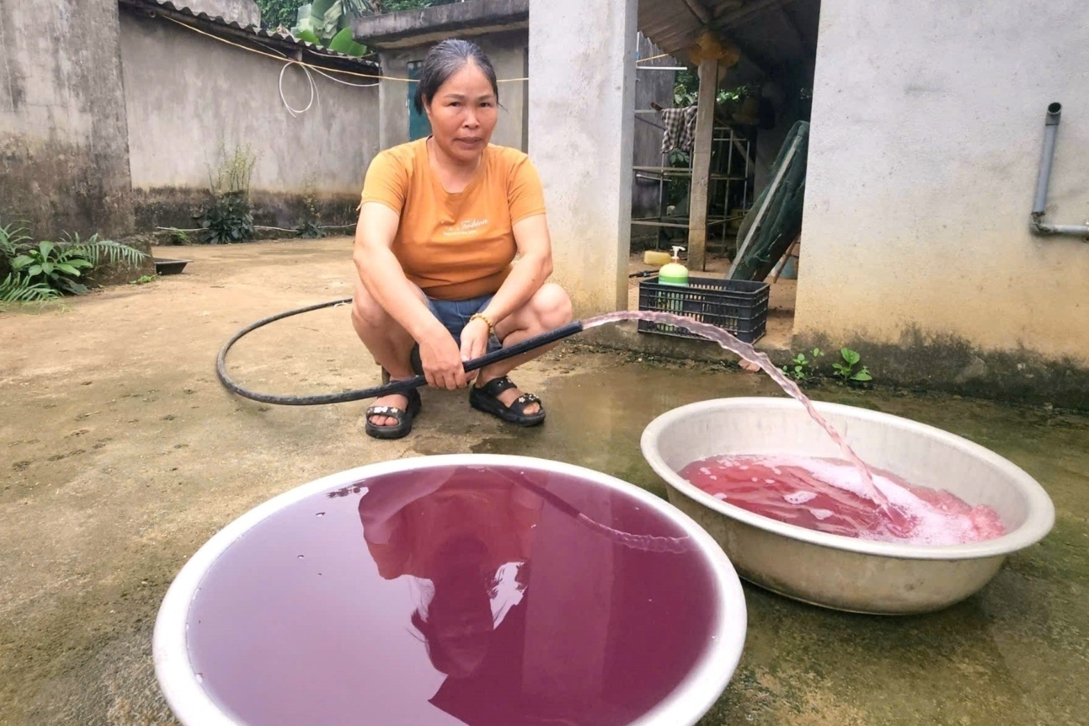 Vụ nước giếng màu tím: Công ty gây ô nhiễm phải tạm dừng hoạt động ngay