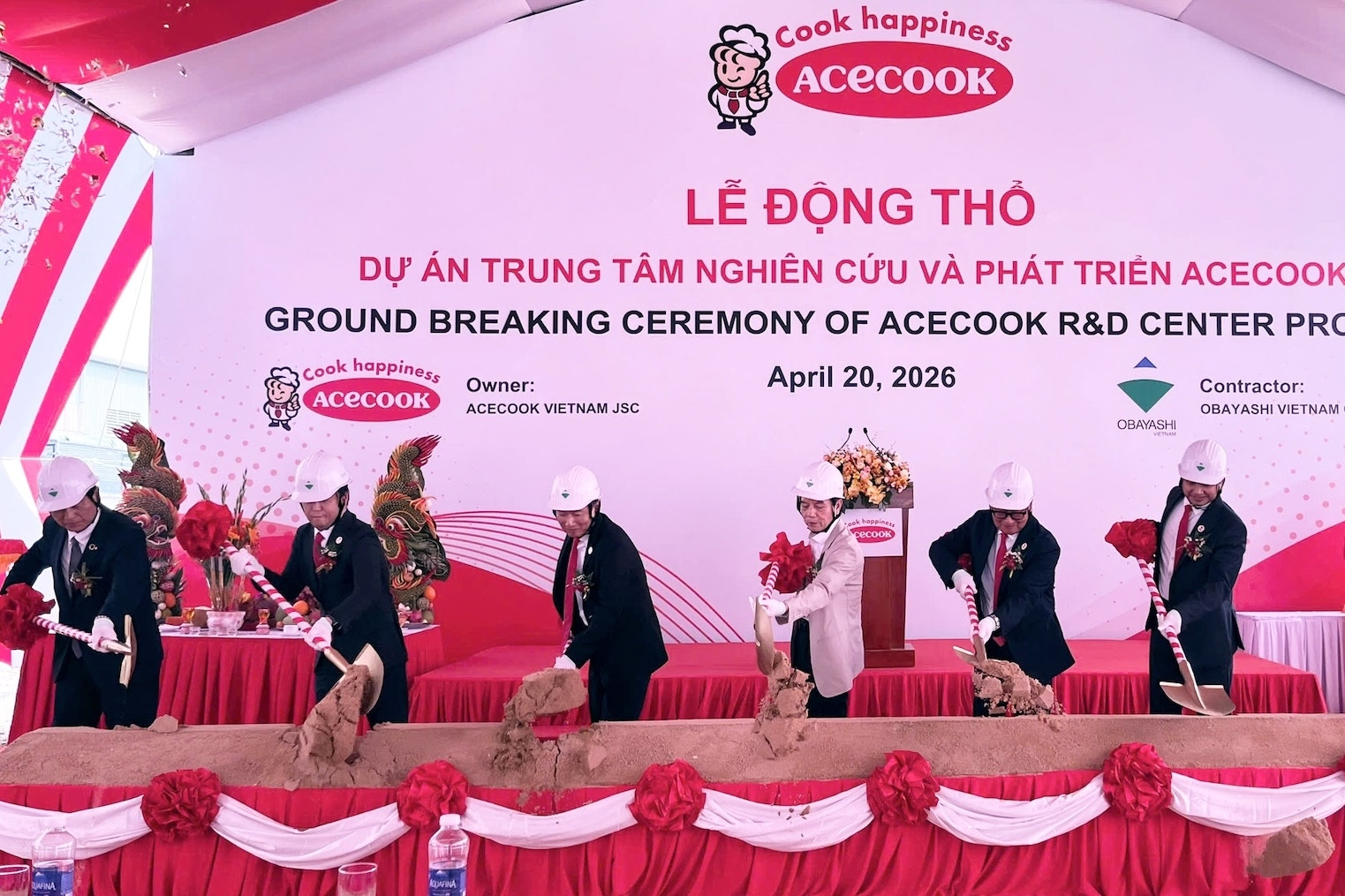 Acecook Việt Nam động thổ dự án Trung tâm Nghiên cứu và Phát triển mới tại TPHCM