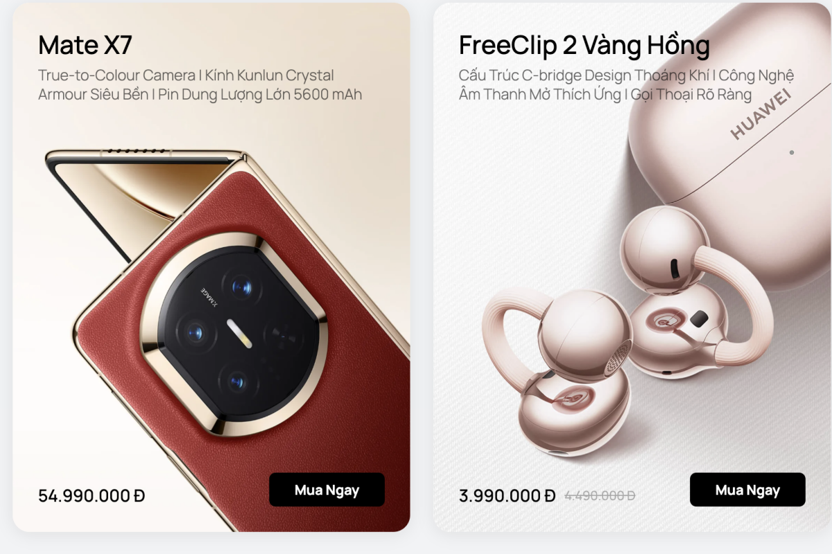 Huawei chính thức mở cửa hàng trực tuyến tại Việt Nam