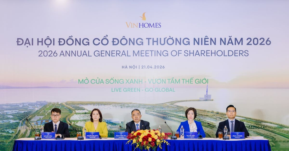 Vinhomes đặt mục tiêu lợi nhuận sau thuế 60.000 tỷ đồng năm 2026