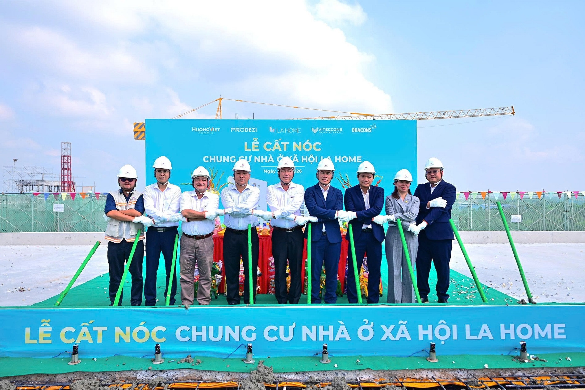 Chung cư nhà ở xã hội tại LA Home vượt tiến độ 3 tháng so với kế hoạch