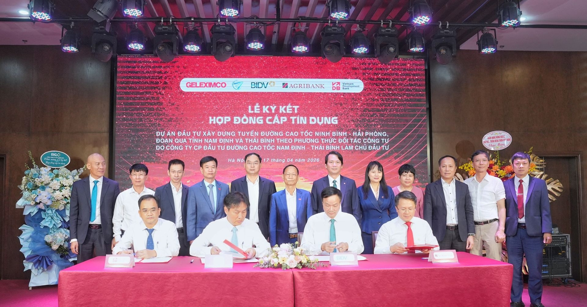 Ký kết hợp đồng cấp tín dụng Dự án đầu tư xây dựng cao tốc Ninh Bình-Hải Phòng