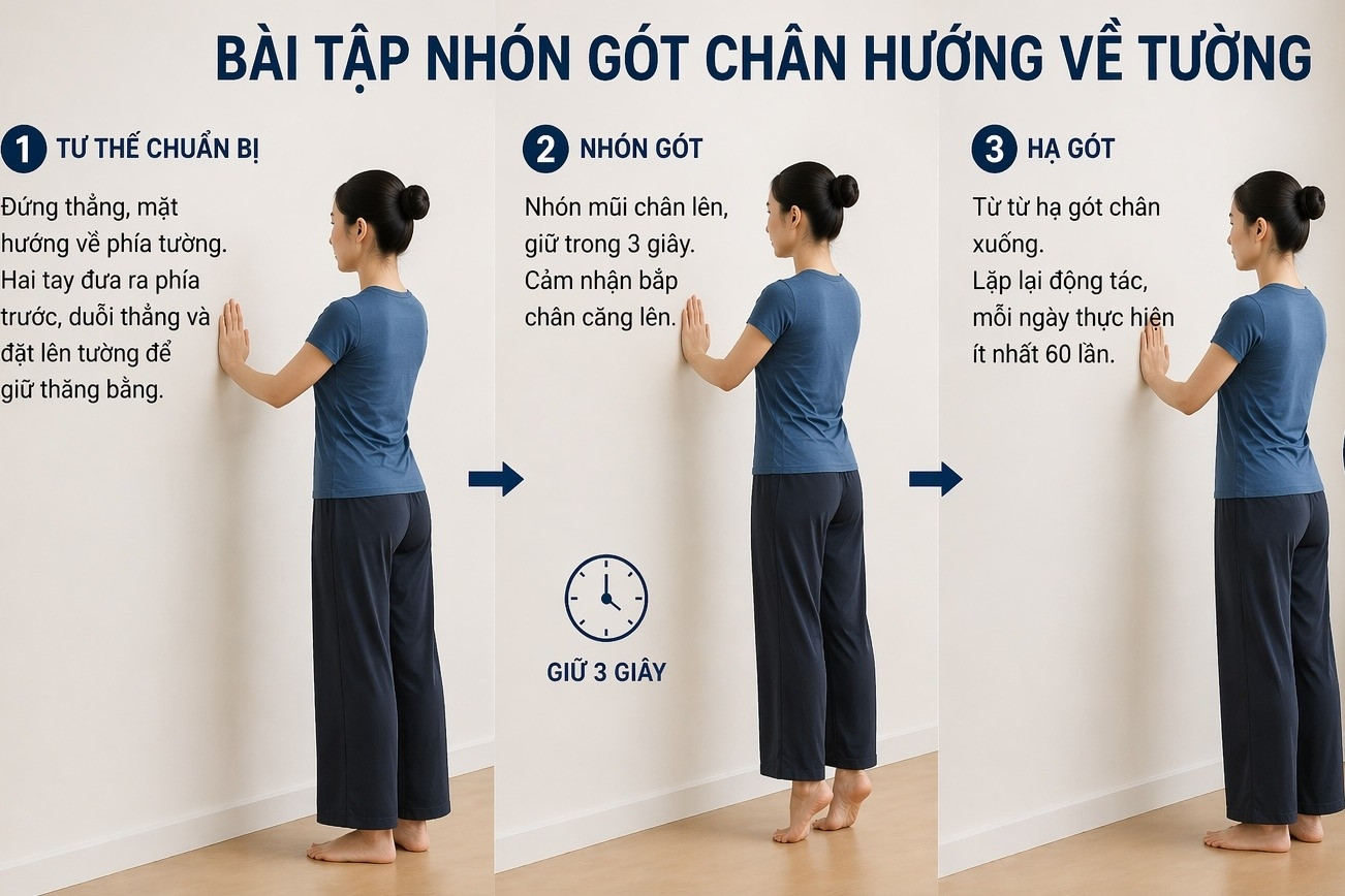 Nhón gót chân đúng cách, lợi ích lớn cho não, xương và đường huyết