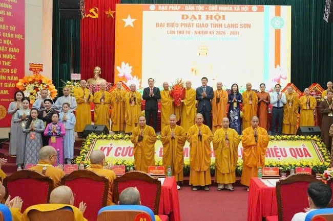 Thượng tọa Thích Quảng Truyền được tái suy cử Trưởng ban Trị sự GHPGVN tỉnh Lạng Sơn