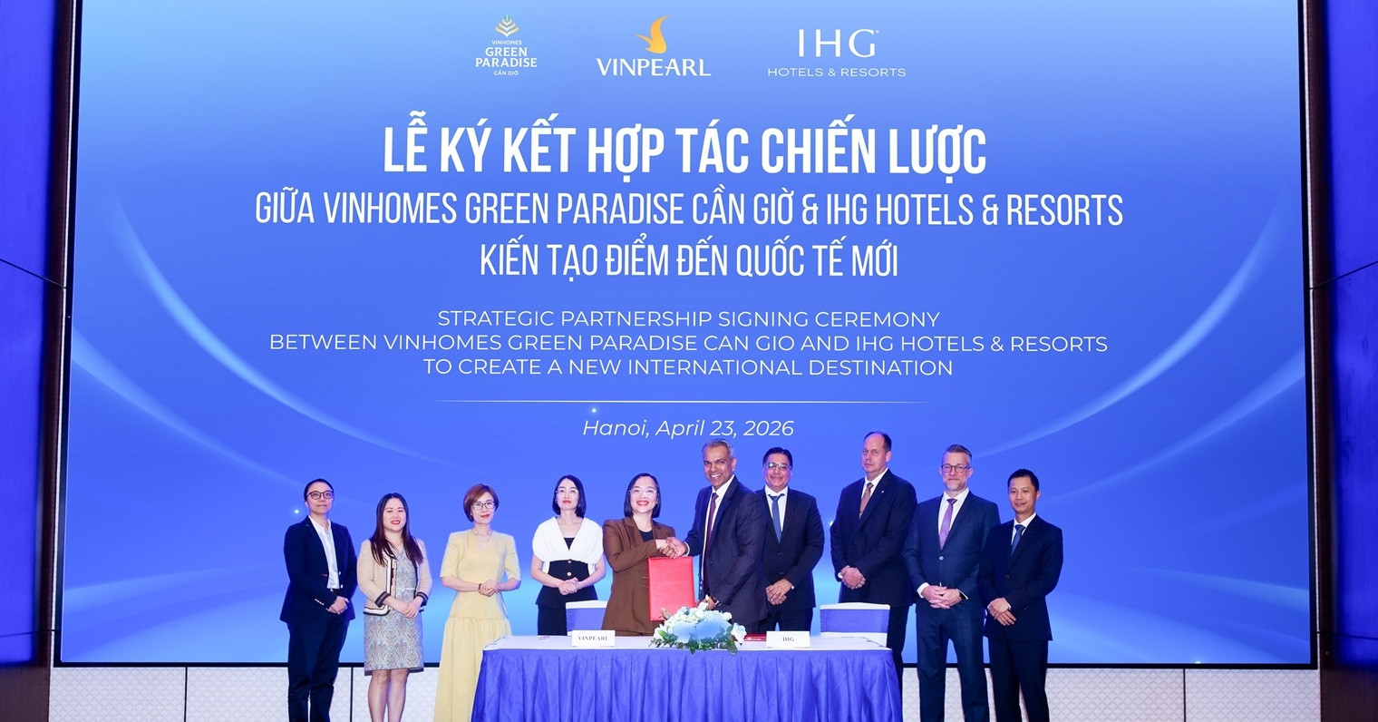 Vinhomes Green Paradise bắt tay hợp tác với IHG Hotels & Resorts