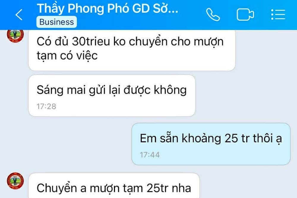 Sau tin nhắn 'anh mượn tạm 30 triệu', Phó Giám đốc Sở GD-ĐT TPHCM cảnh báo khẩn